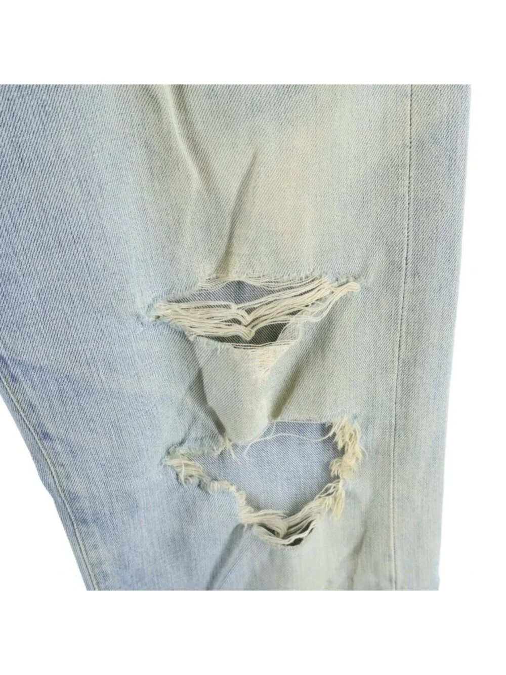Gucci Distressed Organic Denim Pants Indigo